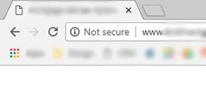 not secured with https